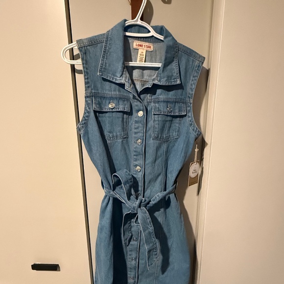 Denim sleeveless dress - Picture 1 of 1